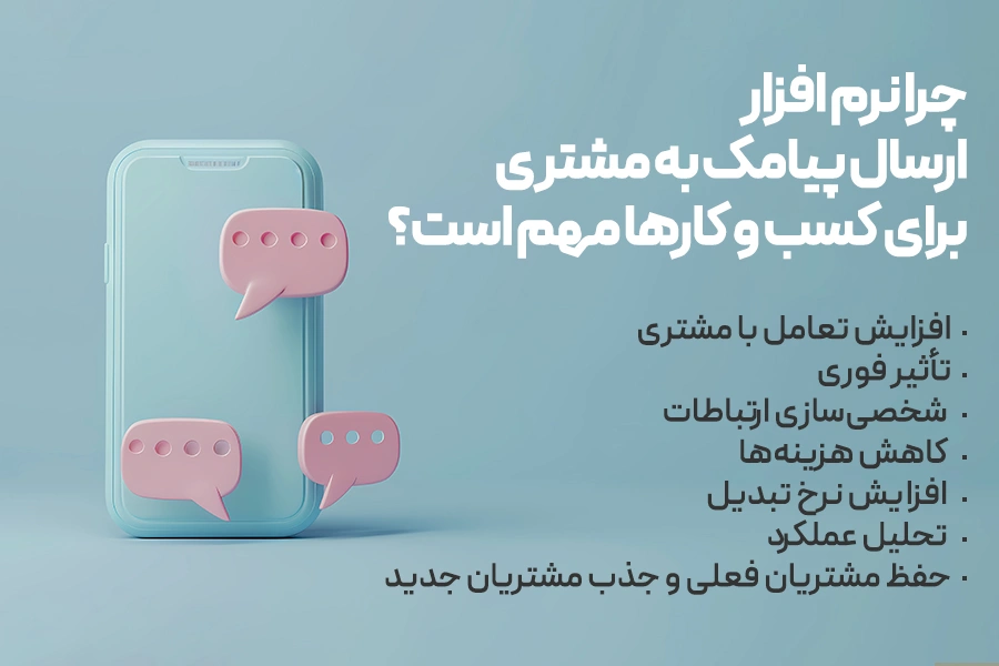 چرا نرم افزار ارسال پیامک به مشتری برای کسب و کارها مهم است؟